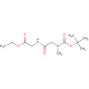 Molecular Structure of 141540-31-0 (Glycine, N-[N-[(1,1-dimethylethoxy)carbonyl]-N-methylglycyl]-, ethyl
ester)