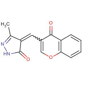 Molecular Structure of 141542-14-5 (3H-Pyrazol-3-one,
2,4-dihydro-5-methyl-4-[(4-oxo-4H-1-benzopyran-3-yl)methylene]-)