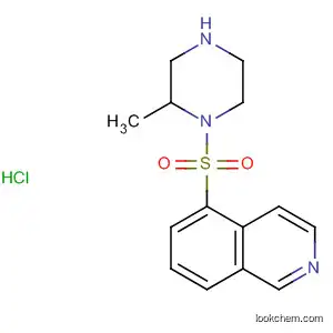 Molecular Structure of 141543-62-6 (Piperazine, 1-(5-isoquinolinylsulfonyl)-2-methyl-, monohydrochloride)