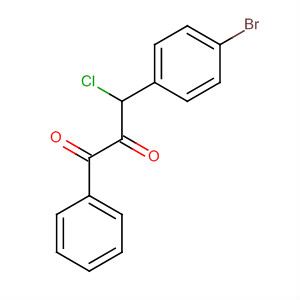 Molecular Structure of 141625-27-6 (1,2-Propanedione, 3-(4-bromophenyl)-3-chloro-1-phenyl-)