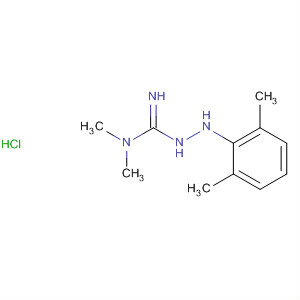 Molecular Structure of 141630-27-5 (Hydrazinecarboximidamide, 2-(2,6-dimethylphenyl)-N,N-dimethyl-,
hydrochloride)