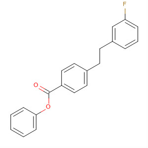 Molecular Structure of 141896-50-6 (Benzoic acid, 4-[2-(3-fluorophenyl)ethyl]-, phenyl ester)