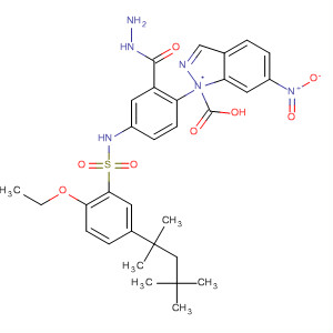 1H-Indazole-1-carboxylic acid, 6-nitro-, 2-[4-[[[2-ethoxy-5-(1,1,3,3-tetramethylbutyl)phenyl]sulfonyl]amino]phenyl] hydrazide