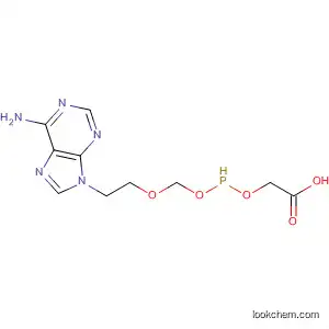 Molecular Structure of 142341-20-6 (Acetic acid,
[[[[2-(6-amino-9H-purin-9-yl)ethoxy]methyl]hydroxyphosphinyl]oxy]-)