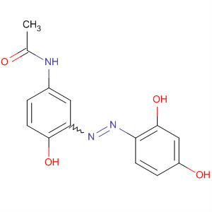 Molecular Structure of 142498-73-5 (Acetamide, N-[3-[(2,4-dihydroxyphenyl)azo]-4-hydroxyphenyl]-)