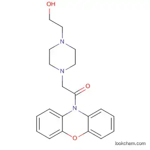 Molecular Structure of 142745-05-9 (10H-Phenoxazine, 10-[[4-(2-hydroxyethyl)-1-piperazinyl]acetyl]-)