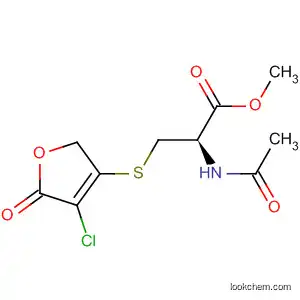 Molecular Structure of 142762-83-2 (L-Cysteine, N-acetyl-S-(4-chloro-2,5-dihydro-5-oxo-3-furanyl)-, methyl
ester)