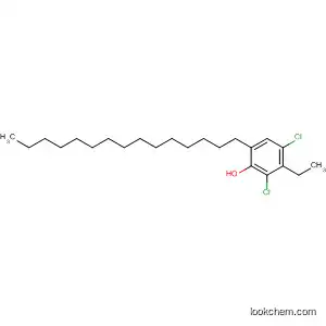 Molecular Structure of 142773-04-4 (Phenol, 2,4-dichloro-3-ethyl-6-pentadecyl-)