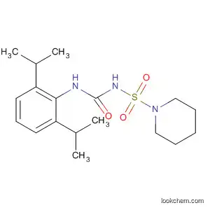 Molecular Structure of 142777-64-8 (1-Piperidinesulfonamide,
N-[[[2,6-bis(1-methylethyl)phenyl]amino]carbonyl]-)