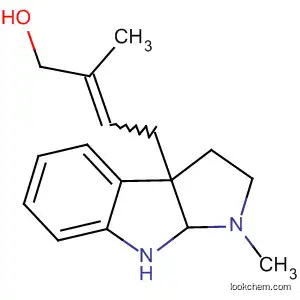 Molecular Structure of 142796-85-8 (2-Buten-1-ol,
2-methyl-4-(2,3,8,8a-tetrahydro-1-methylpyrrolo[2,3-b]indol-3a(1H)-yl)-)