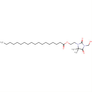 Octadecanoic acid, 2-[3-(hydroxymethyl)-5,5-dimethyl-2,4-dioxo-1-imidazolidinyl]ethyl ester