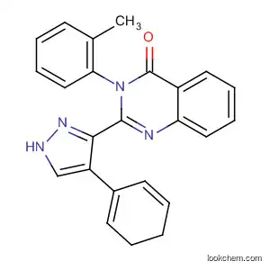 Molecular Structure of 142888-52-6 (4(3H)-Quinazolinone,
2-(4,5-dihydro-4-phenyl-1H-pyrazol-3-yl)-3-(2-methylphenyl)-)