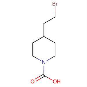 Molecular Structure of 142930-32-3 (1-Piperidinecarboxylic acid, 4-(2-bromoethyl)-)