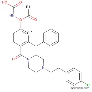 Carbamic acid,
[4-[[4-[2-(4-chlorophenyl)ethyl]-1-piperazinyl]carbonyl]phenyl]-,
phenylmethyl ester