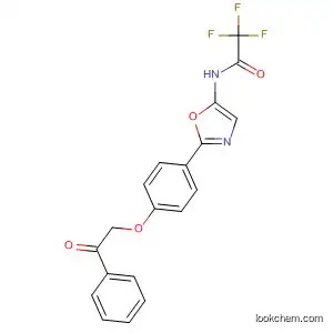 Molecular Structure of 143153-33-7 (Acetamide,
2,2,2-trifluoro-N-[2-[4-(2-oxo-2-phenylethoxy)phenyl]-5-oxazolyl]-)
