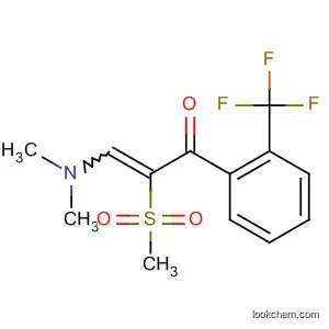Molecular Structure of 143265-44-5 (2-Propen-1-one,
3-(dimethylamino)-2-(methylsulfonyl)-1-[2-(trifluoromethyl)phenyl]-)