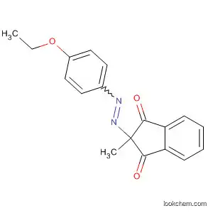 Molecular Structure of 143285-02-3 (1H-Indene-1,3(2H)-dione, 2-[(4-ethoxyphenyl)azo]-2-methyl-)