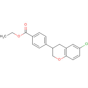 Benzoic acid, 4-(6-chloro-3,4-dihydro-2H-1-benzopyran-3-yl)-, ethyl ester