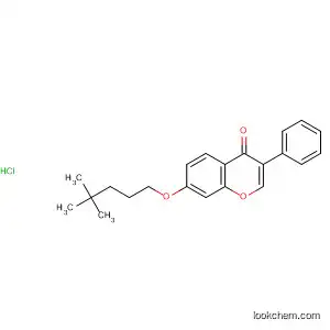 Molecular Structure of 143293-12-3 (4H-1-Benzopyran-4-one, 7-[(4,4-dimethylpentyl)oxy]-3-phenyl-,
hydrochloride)