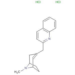 Molecular Structure of 143300-58-7 (8-Azabicyclo[3.2.1]oct-2-ene, 8-methyl-3-(2-quinolinylmethyl)-,
dihydrochloride)