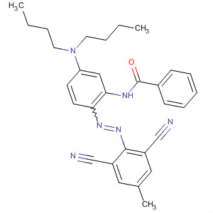 Benzamide, N-[5-(dibutylamino)-2-[(2,6-dicyano-4-methylphenyl)azo]phenyl]-