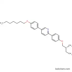 Molecular Structure of 143487-39-2 (Pyridine, 5-[4-(heptyloxy)phenyl]-2-[4-(2-methylbutoxy)phenyl]-, (R)-)