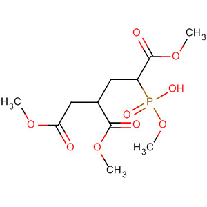 Molecular Structure of 143558-49-0 (1,2,4-Butanetricarboxylic acid, 4-phosphono-, tetramethyl ester)