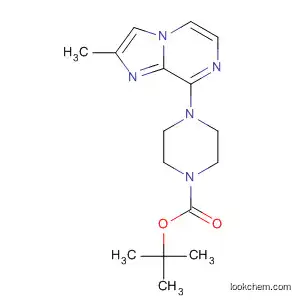 Molecular Structure of 143591-77-9 (1-Piperazinecarboxylic acid, 4-(2-methylimidazo[1,2-a]pyrazin-8-yl)-,
1,1-dimethylethyl ester)