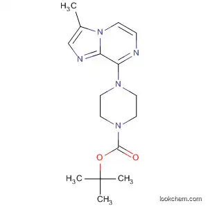 Molecular Structure of 143591-94-0 (1-Piperazinecarboxylic acid, 4-(3-methylimidazo[1,2-a]pyrazin-8-yl)-,
1,1-dimethylethyl ester)