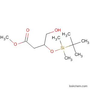 Molecular Structure of 143727-00-8 (Butanoic acid, 3-[[(1,1-dimethylethyl)dimethylsilyl]oxy]-4-hydroxy-,
methyl ester)