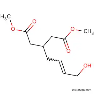 Molecular Structure of 143812-54-8 (Pentanedioic acid, 3-(4-hydroxy-2-butenyl)-, dimethyl ester)