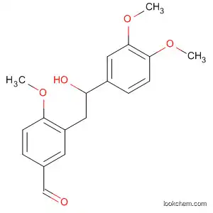 Molecular Structure of 144279-87-8 (Benzaldehyde, 3-[2-(3,4-dimethoxyphenyl)-2-hydroxyethyl]-4-methoxy-)
