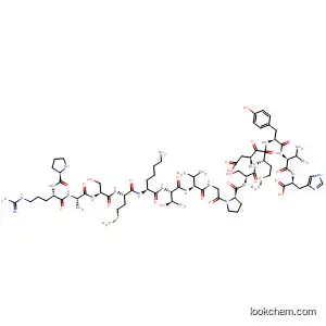Molecular Structure of 144280-55-7 (L-Histidine,
L-prolyl-L-arginyl-L-alanyl-L-seryl-L-methionyl-L-lysyl-L-threonyl-L-valylglycyl
-L-prolyl-L-seryl-L-a-aspartyl-L-methionyl-L-tyrosyl-L-valyl-)