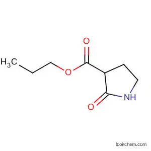 Molecular Structure of 144282-58-6 (3-Pyrrolidinecarboxylic acid, 2-oxo-, propyl ester)