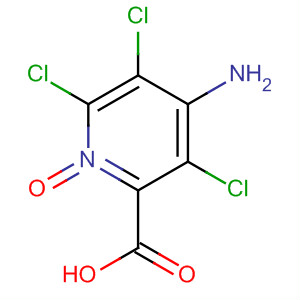 Molecular Structure of 144285-57-4 (2-Pyridinecarboxylic acid, 4-amino-3,5,6-trichloro-, 1-oxide)
