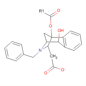 Molecular Structure of 144314-34-1 (1,4-Methano-1H-3-benzazepin-5-ol,
2,3,4,5-tetrahydro-3-(phenylmethyl)-, acetate (ester))