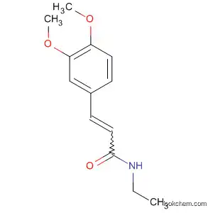 Molecular Structure of 144314-70-5 (2-Propenamide, 3-(3,4-dimethoxyphenyl)-N-ethyl-)