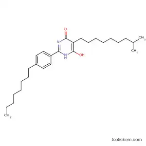 Molecular Structure of 144314-75-0 (4(1H)-Pyrimidinone, 6-hydroxy-5-(8-methylnonyl)-2-(4-octylphenyl)-)