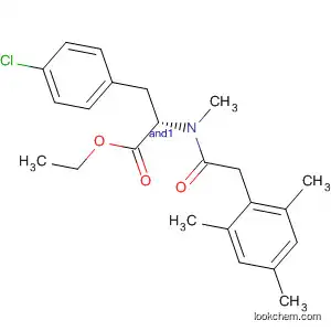 Molecular Structure of 144362-34-5 (DL-Phenylalanine, 4-chloro-N-methyl-N-[(2,4,6-trimethylphenyl)acetyl]-,
ethyl ester)