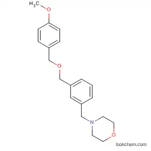 Molecular Structure of 144459-03-0 (Morpholine, 4-[[3-[[(4-methoxyphenyl)methoxy]methyl]phenyl]methyl]-)