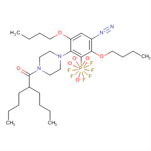 Benzenediazonium, 2,5-dibutoxy-4-[4-(2-butyl-1-oxohexyl)-1-piperazinyl]-, hexafluorophosphate(1-)