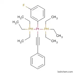 Molecular Structure of 15670-83-4 (Platinum, (3-fluorophenyl)(phenylethynyl)bis(triethylphosphine)-)