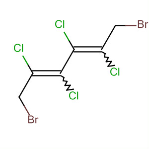 Molecular Structure of 1725-72-0 (2,4-Hexadiene, 1,6-dibromo-2,3,4,5-tetrachloro-)