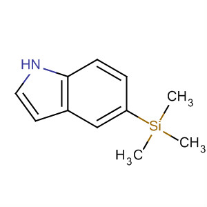 Molecular Structure of 18359-68-7 (1H-Indole, 5-(trimethylsilyl)-)