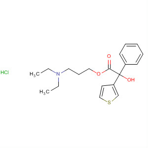 3-Thiopheneacetic acid, a-hydroxy-a-phenyl-, 3-(diethylamino)propyl ester, hydrochloride