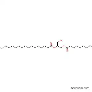 Molecular Structure of 38635-48-2 (Hexadecanoic acid, 1-(hydroxymethyl)-2-[(1-oxooctyl)oxy]ethyl ester)