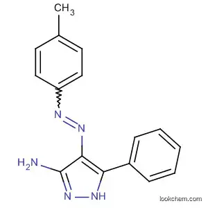 Molecular Structure of 60269-94-5 (1H-Pyrazol-3-amine, 4-[(4-methylphenyl)azo]-5-phenyl-)