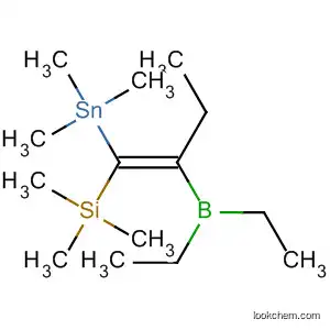 Molecular Structure of 77760-27-1 (Borane, diethyl[1-[(trimethylsilyl)(trimethylstannyl)methylene]propyl]-, (Z)-)