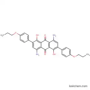 Molecular Structure of 78526-76-8 (9,10-Anthracenedione,
4,8-diamino-1,5-dihydroxy-2,6-bis(4-propoxyphenyl)-)