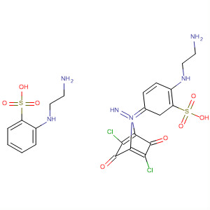 Benzenesulfonic acid,
3,3'-[(2,5-dichloro-3,6-dioxo-1,4-cyclohexadiene-1,4-diyl)diimino]bis[6-[
(2-aminoethyl)amino]-